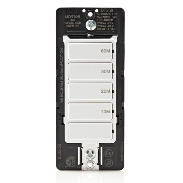 Leviton Countdown Switch for bathroom household lights