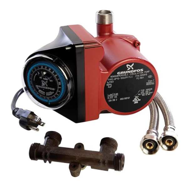 Grundfos 595916 1/25 Horsepower Comfort Series Recirculator Pump