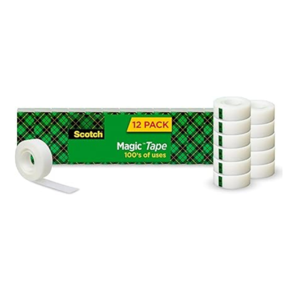 Scotch Magic Tape, Invisible, Home Office Supplies